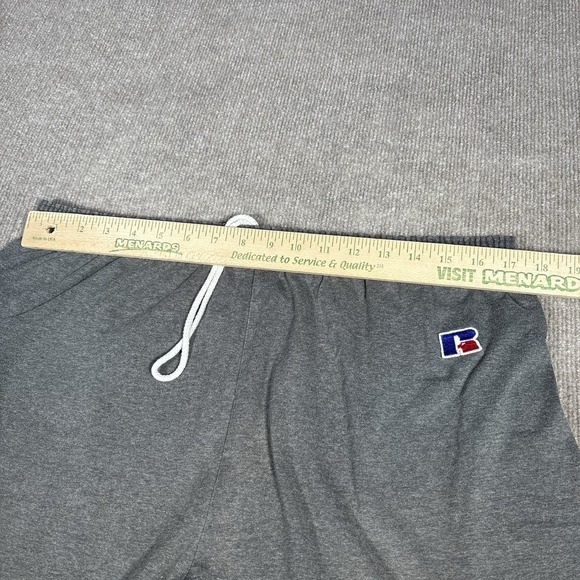 Vintage Russell Athletic Shorts Mens XL Gray Knit Lightweight Faded Distressed - Picture 7 of 10